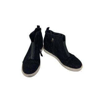6. Madden Girl Black Suede High Top Walking Shoes. Sz 10M